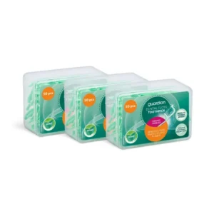 Guardian Dental Floss Toothpick Mint Round Thread 50S Pack-Of-3