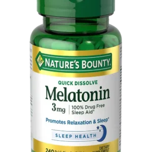 Nature’s Bounty Melatonin Sleep Aid 3mg 240 Tablets