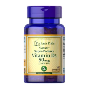 Puritan's Pride Vitamin D3 50 mcg (2000 IU) 100 Softgels In Bangladesh