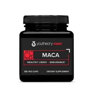 Youtheory Men's Maca - Vegan Maca Supplement for Men - Supports Energy, Stamina & Endurance- Dairy, Soy & Gluten Free - 120 Vegetable Capsules