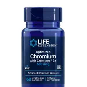 Life Extension Optimized Chromium with Crominex® 3+ 500 mcg – 60 Vegetarian Capsules
