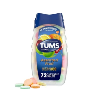 Tums Antacid Assorted Fruit 72 – Tablets