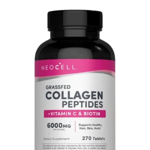 Neocell Collagen Peptides + Vitamin C & Biotin (6,000 mg) Grassfed – 270 tablets