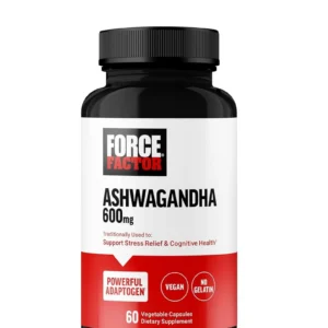 Force Factor Ashwagandha 600mg – 60 Vegetable Capsules