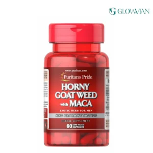 Puritan’s Pride Horny Goat Weed with Maca 500mg – 60 Capsules
