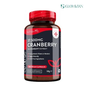 Nutravita Cranberry 50:1 Extract 37,500mg – 180 Vegan Capsules