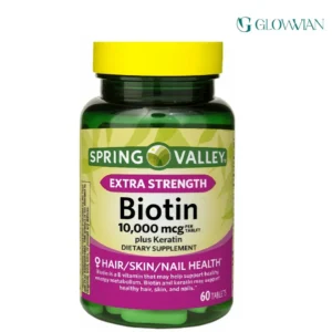 Spring Valley Biotin 10,000 mcg – 60 Tablets