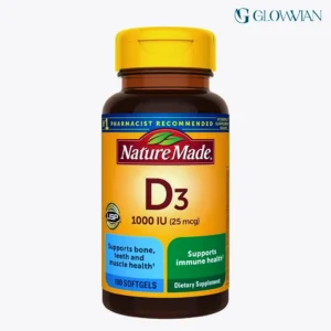 Nature Made Vitamin D3 1000 IU (25 mcg) Softgels, 100 Softgels