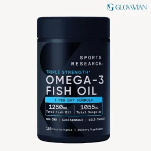Sports Research Omega-3 Fish oil (1,250 mg) Triple Strength – 90/150 softgels