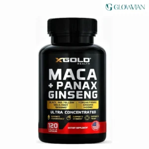 X Gold Health Maca + Panax Ginseng Ultra Concentrated 120 Veggie Capsules | USA Made