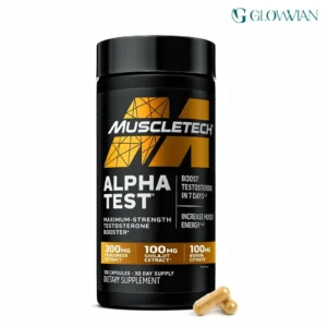 MuscleTech Testosterone Booster for Men, AlphaTest - 120 Capsules