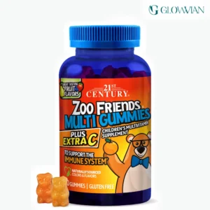 21st Century Zoo Friends Multi Gummies Plus Extra C - 60 Gummies | Kids Multivitamin with Immune Support