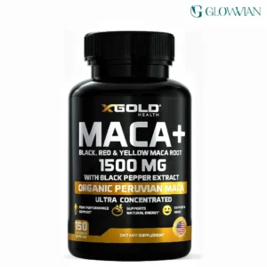 X Gold Health Organic Maca Root Powder 1500mg - 150 Capsules