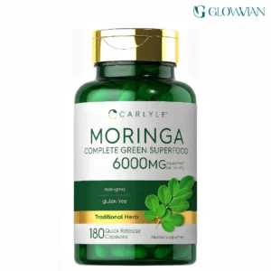 Carlyle Moringa Oleifera Supplement 6000 mg | 180 Capsules | Complete Green Superfood for Women and Men