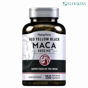 Piping Rock Maca Root Capsules - 150 Capsules | Red, Yellow & Black Blend for Women and Men | Energy & Vitality Support