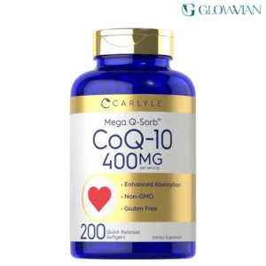 Carlyle CoQ10 400mg - High Potency Mega Q-Sorb Coenzyme Q-10