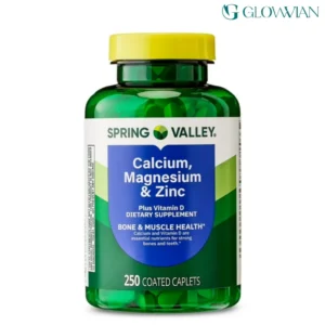 Spring Valley Calcium, Magnesium & Zinc Plus Vitamin D Coated Caplets, 250 Count
