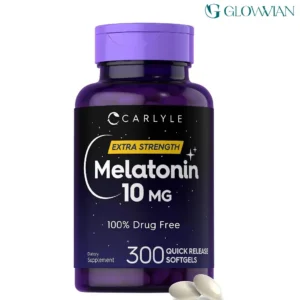 Carlyle Melatonin 10mg | 300 Softgels | Extra Strength Support for Adults | Non-GMO, Gluten Free Supplement