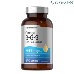 Horbäach Omega 3-6-9 Fish, Flax, Borage - 3600mg - 240 Softgels