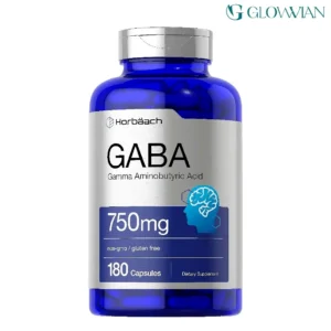 Horbäach GABA Gamma Aminobutyric Acid 750mg – 180 Capsules (USA)
