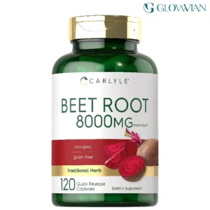 Carlyle Beet Root Capsules | 120 Count | Quick Release Capsules | Non-GMO and Gluten Free Supplement