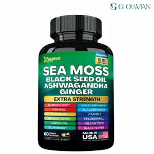 Zoyava Sea Moss Blend, 19,445 MG All-in-One Formula with over 15+ Super Ingredients-60 Capsules