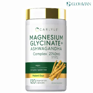 Carlyle Magnesium Glycinate with Ashwagandha 2740mg Complex 120 Capsules