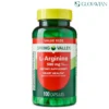 Spring Valley L-Arginine Amino Acid Supplements Capsules for Heart Health, 500 mg, 100 Count