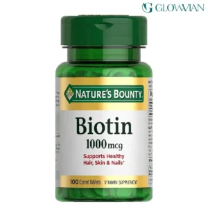 Nature's Bounty Biotin, Supports Metabolism for Energy and Healthy Hair, Skin, and Nails, 1000 mcg, 100 Tablets